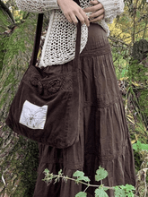 Falda midi vintage escalonada